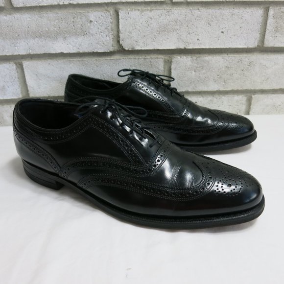 Florsheim Brogue Leather Wingtip Dress Formal Oxfords Footwear Shoes Size 11 C - Picture 2 of 7